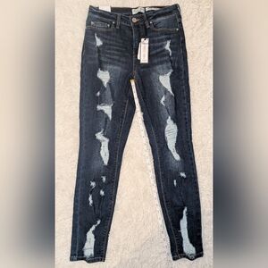 Indigo Rein Juniors distressed jeans, size 9